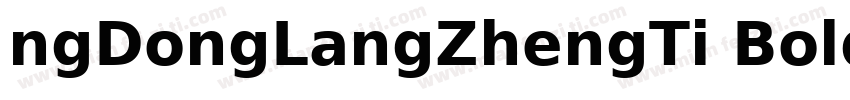 ngDongLangZhengTi Bold字体转换